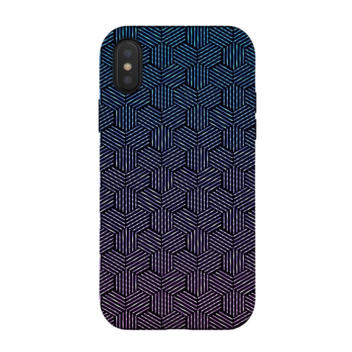 iPhone Xs / X StrongFit Hexagon Rotation by Sitchko