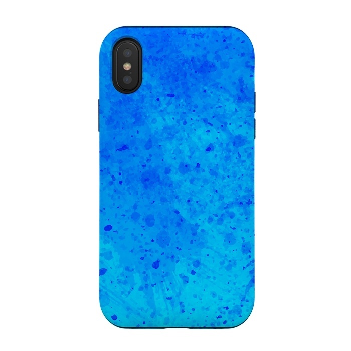iPhone Xs / X StrongFit Blue Chaos by Sitchko