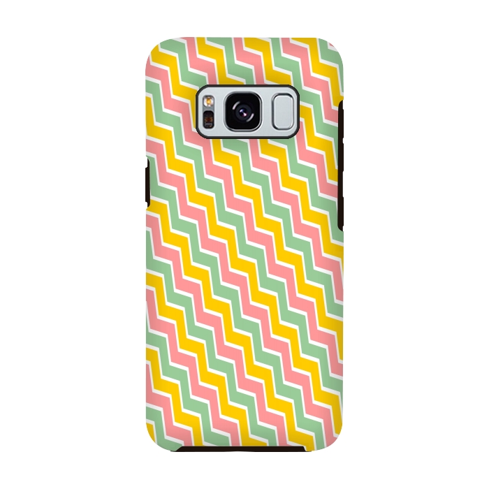 Galaxy S8 StrongFit Colorful Chavron by Dhruv Narelia