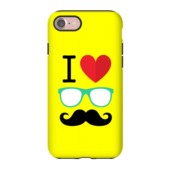iPhone 7 StrongFit I Love Moustache by Dhruv Narelia