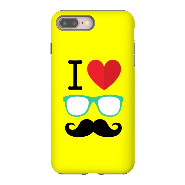 iPhone 7 plus StrongFit I Love Moustache by Dhruv Narelia