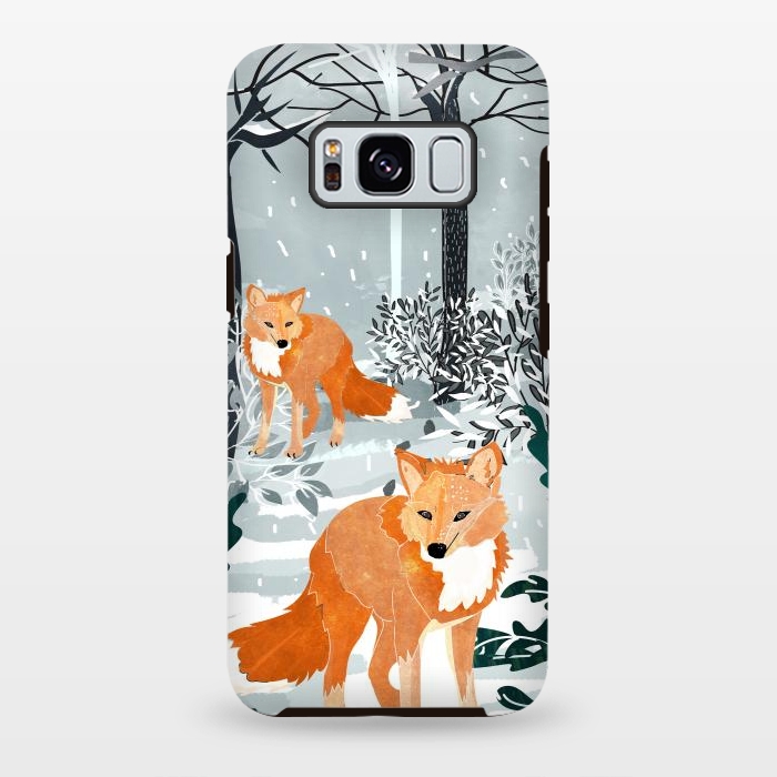 Galaxy S8 plus StrongFit Fox Snow Walk by Uma Prabhakar Gokhale