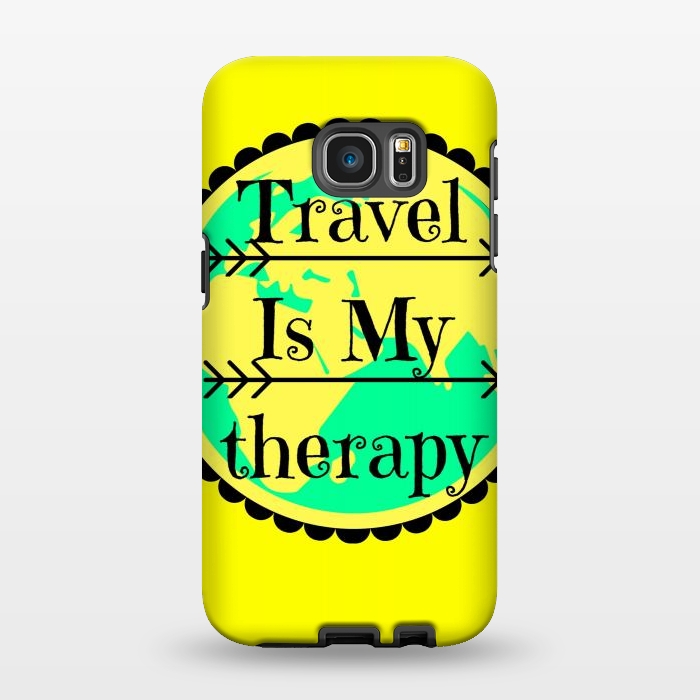 Galaxy S7 EDGE StrongFit travel is my therapy by MALLIKA