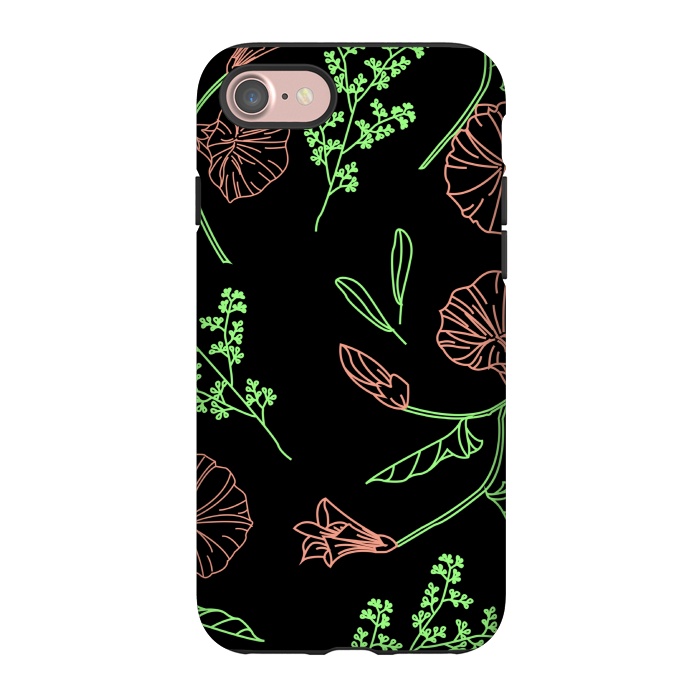 iPhone 7 StrongFit floral design 3 by MALLIKA