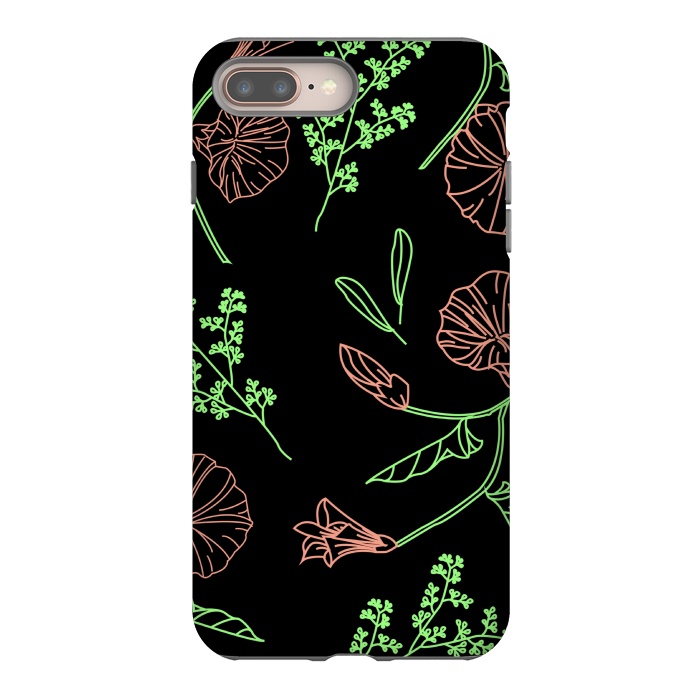 iPhone 7 plus StrongFit floral design 3 by MALLIKA