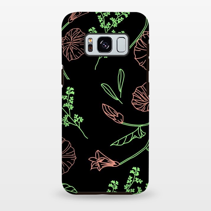 Galaxy S8 plus StrongFit floral design 3 by MALLIKA