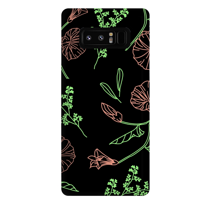 Galaxy Note 8 StrongFit floral design 3 by MALLIKA