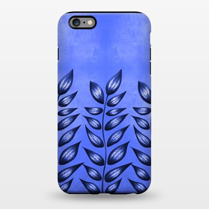 iPhone 6/6s plus StrongFit Beautiful Decorative Blue Plant With Pointy Leaves by Boriana Giormova
