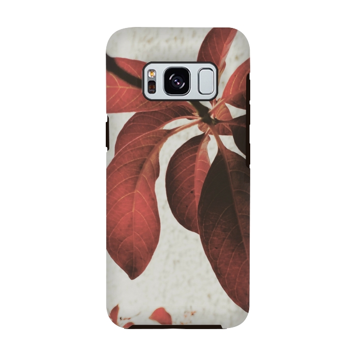 Galaxy S8 StrongFit red flower by MALLIKA