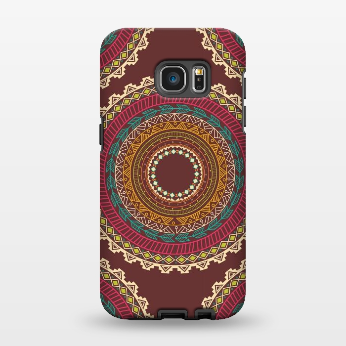 Galaxy S7 EDGE StrongFit Aztec pattern  by Jelena Obradovic