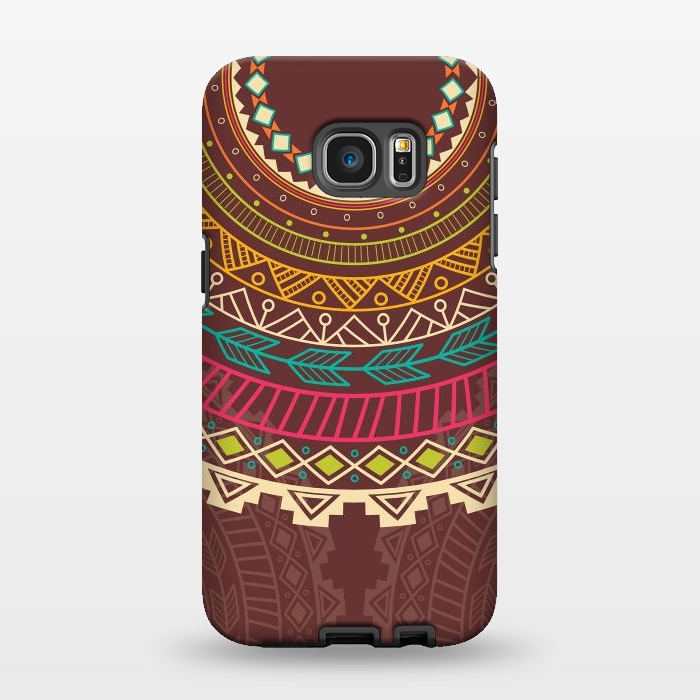 Galaxy S7 EDGE StrongFit Aztec design by Jelena Obradovic