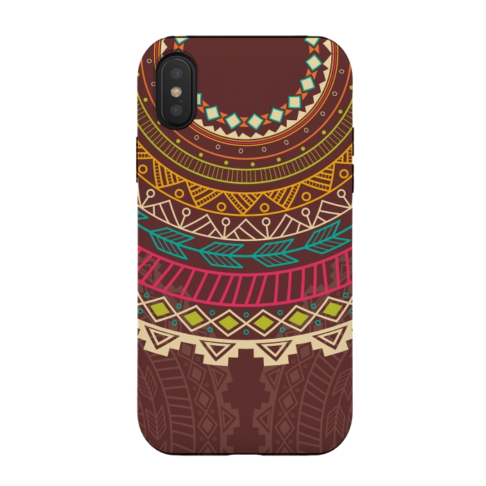 iPhone Xs / X StrongFit Aztec design by Jelena Obradovic