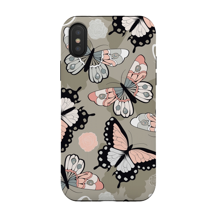 iPhone Xs / X StrongFit Butterfly garden 001 by Jelena Obradovic