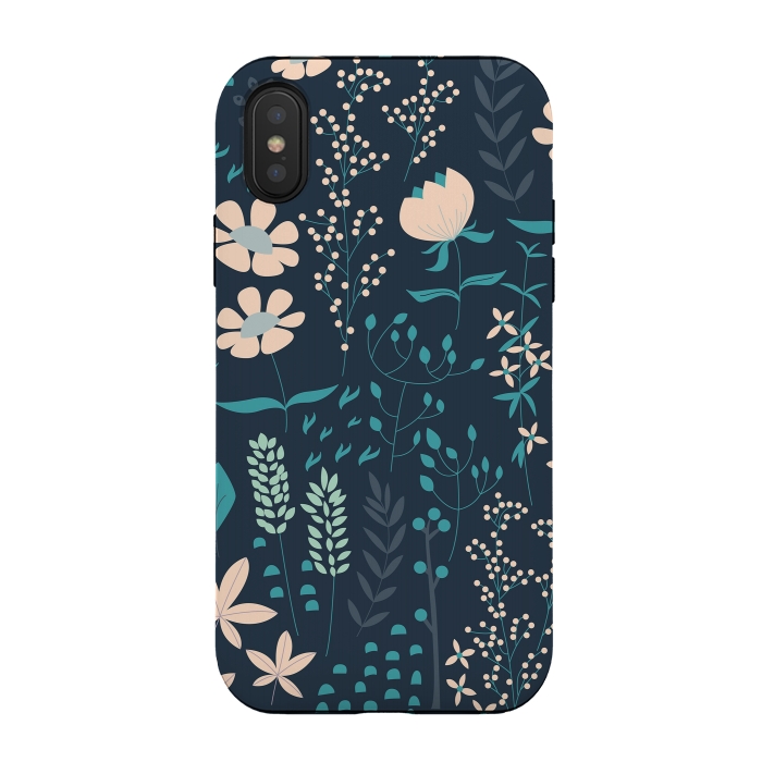 iPhone Xs / X StrongFit Spring Garden Blue by Jelena Obradovic