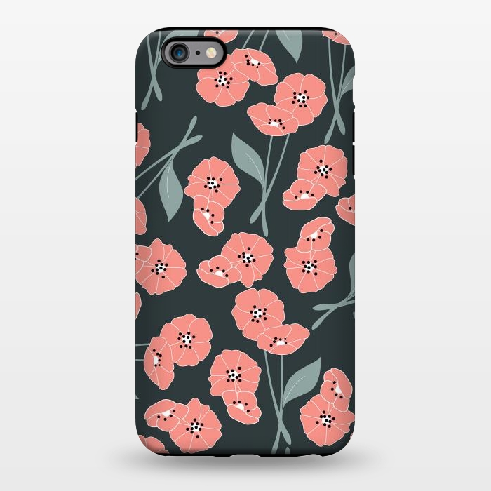 iPhone 6/6s plus StrongFit Delicate Flowers Dark by Jelena Obradovic