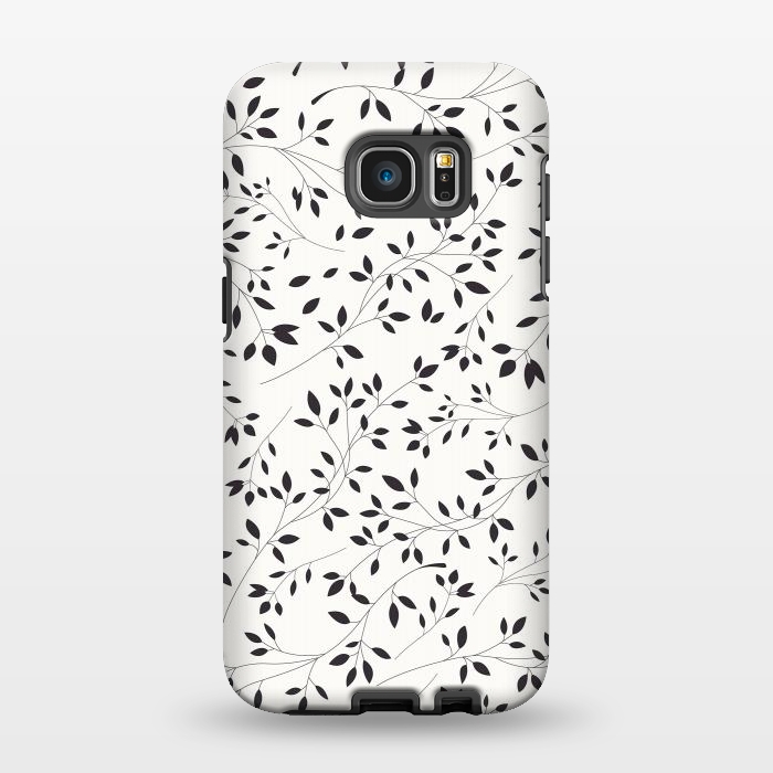 Galaxy S7 EDGE StrongFit Delicate Floral B&W by Jelena Obradovic