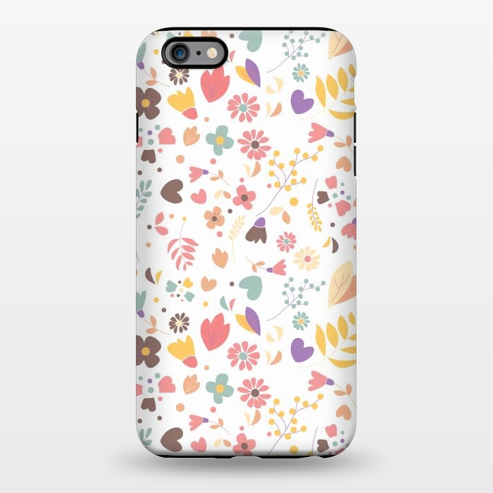 iPhone 6/6s plus StrongFit Bohemian Floral White by Jelena Obradovic