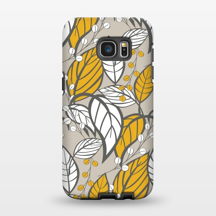 Galaxy S7 EDGE StrongFit Romantic Floral Beige by Jelena Obradovic