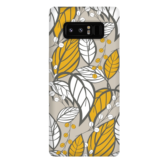 Galaxy Note 8 StrongFit Romantic Floral Beige by Jelena Obradovic