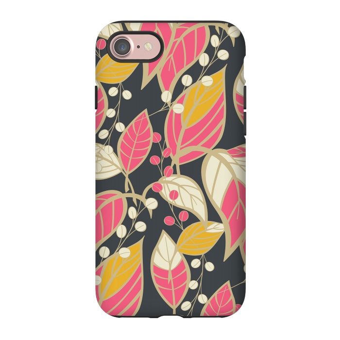 iPhone 7 StrongFit Romantic Floral Dark by Jelena Obradovic