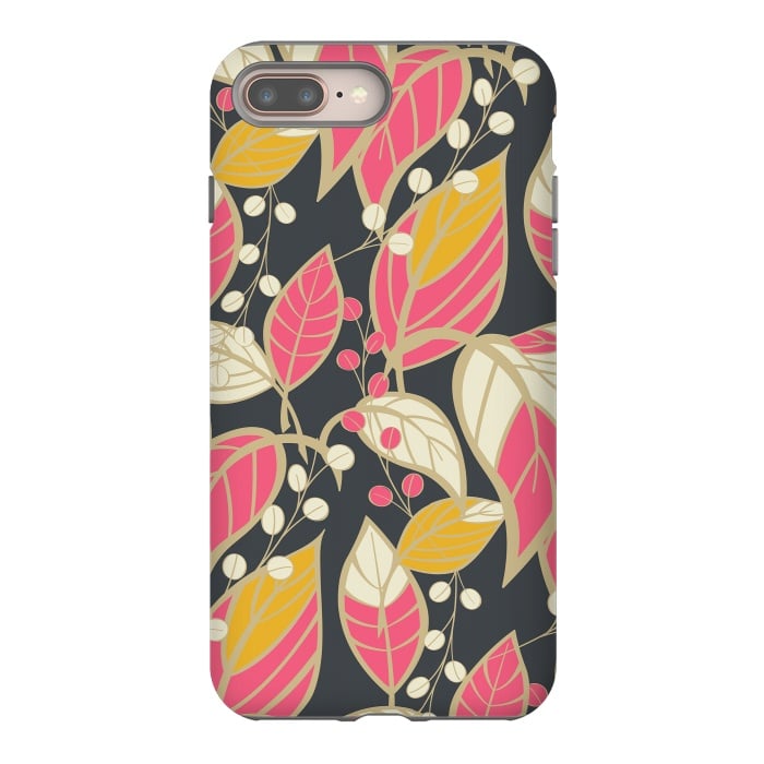 iPhone 7 plus StrongFit Romantic Floral Dark by Jelena Obradovic