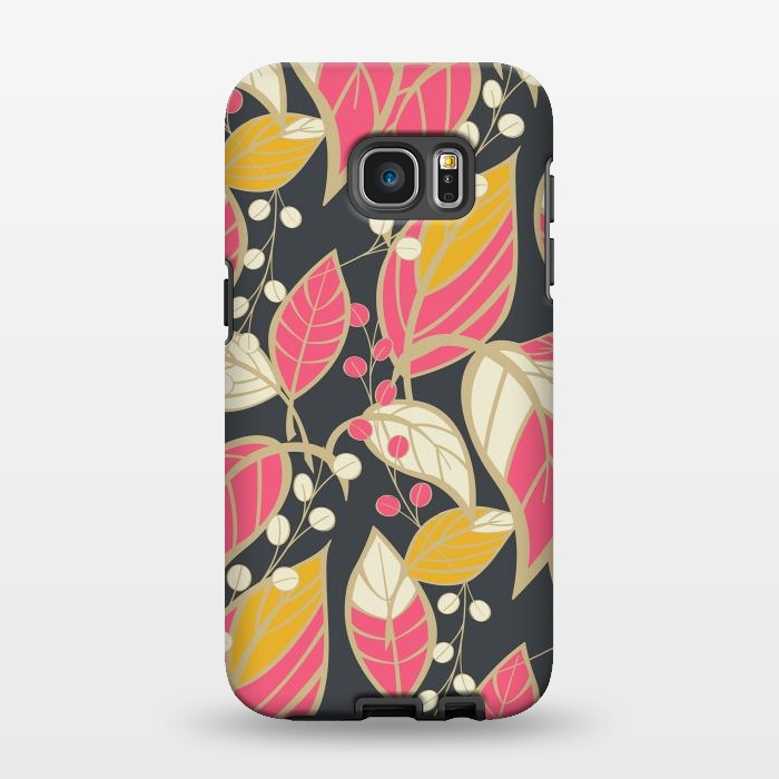 Galaxy S7 EDGE StrongFit Romantic Floral Dark by Jelena Obradovic