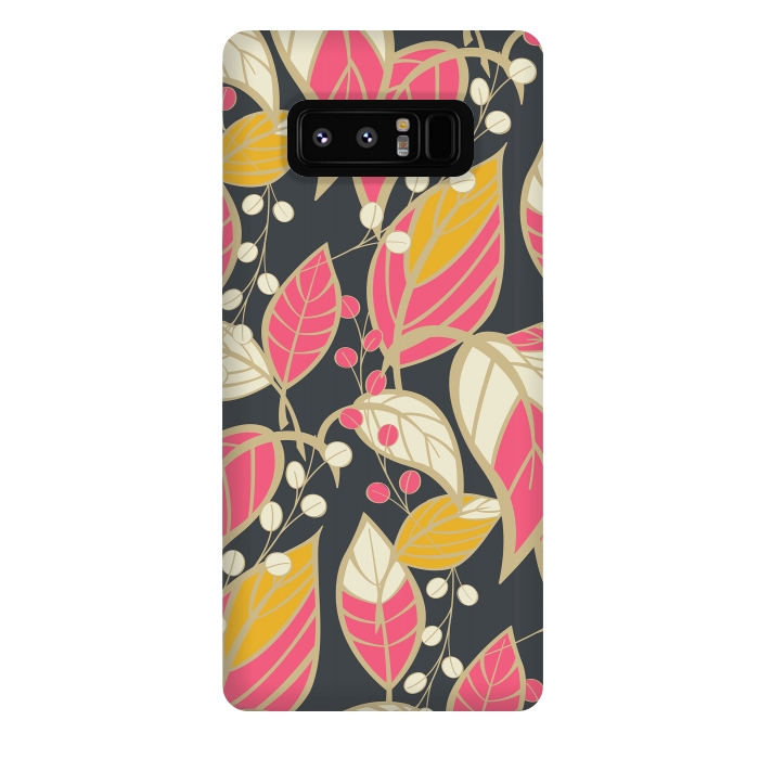 Galaxy Note 8 StrongFit Romantic Floral Dark by Jelena Obradovic