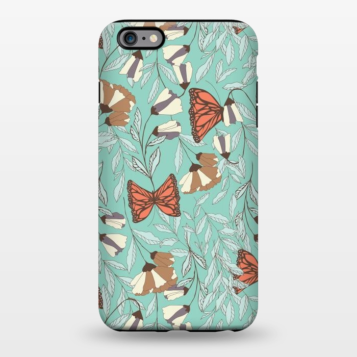 iPhone 6/6s plus StrongFit Romantic Butterflies Blue by Jelena Obradovic