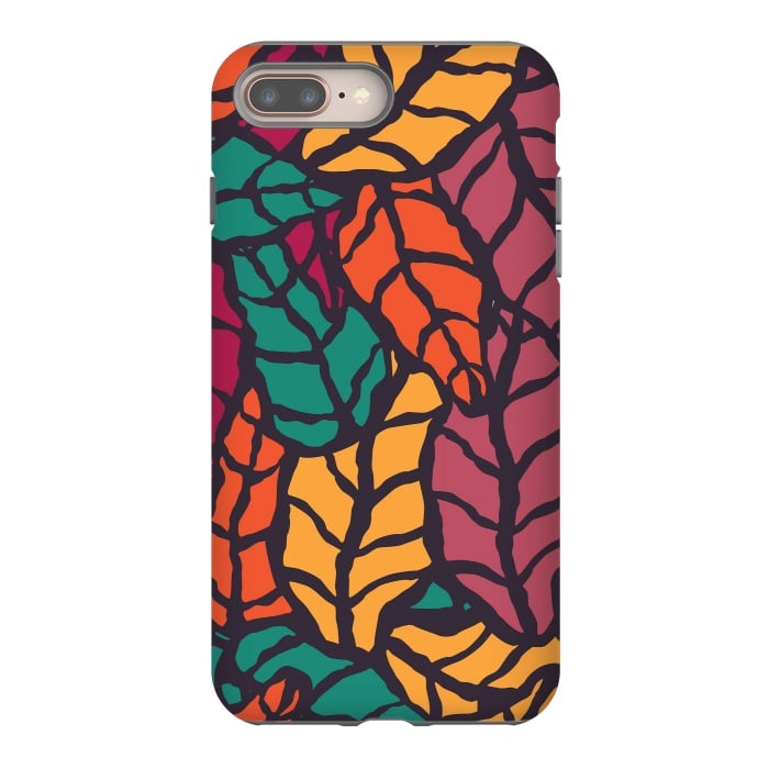 iPhone 7 plus StrongFit Vibrant Leaves by Jelena Obradovic
