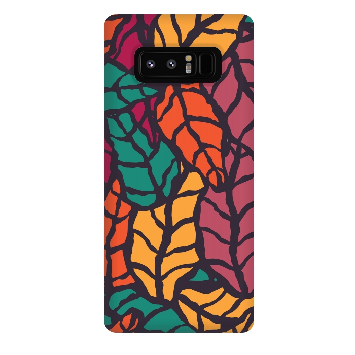 Galaxy Note 8 StrongFit Vibrant Leaves by Jelena Obradovic