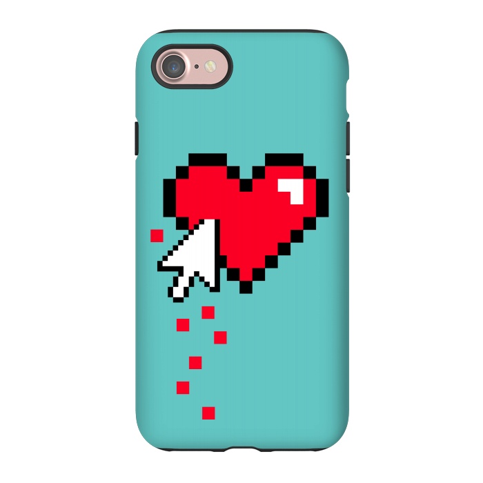 iPhone 7 StrongFit Broken 8 bits Heart I by Dellán