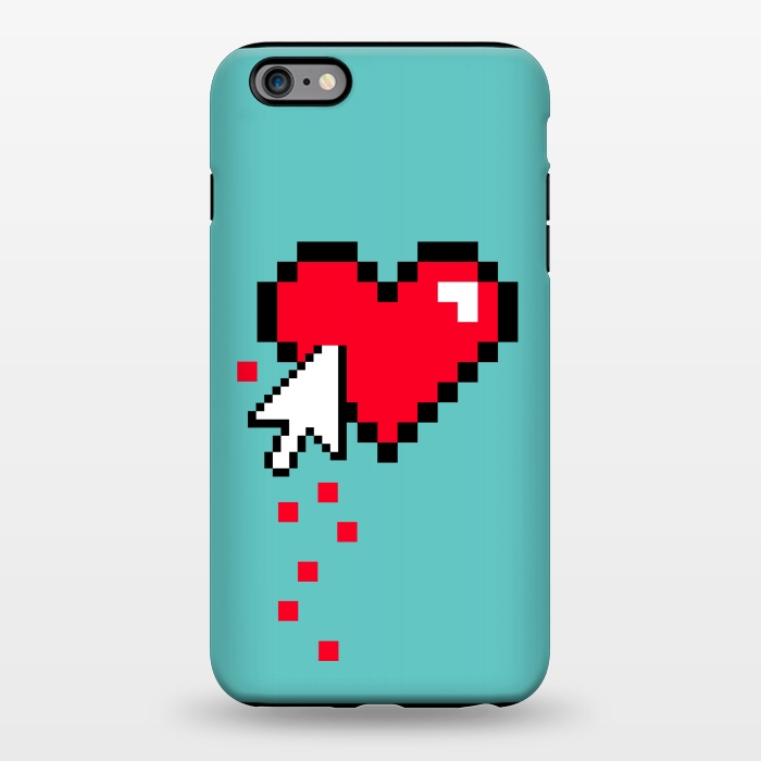 iPhone 6/6s plus StrongFit Broken 8 bits Heart I by Dellán
