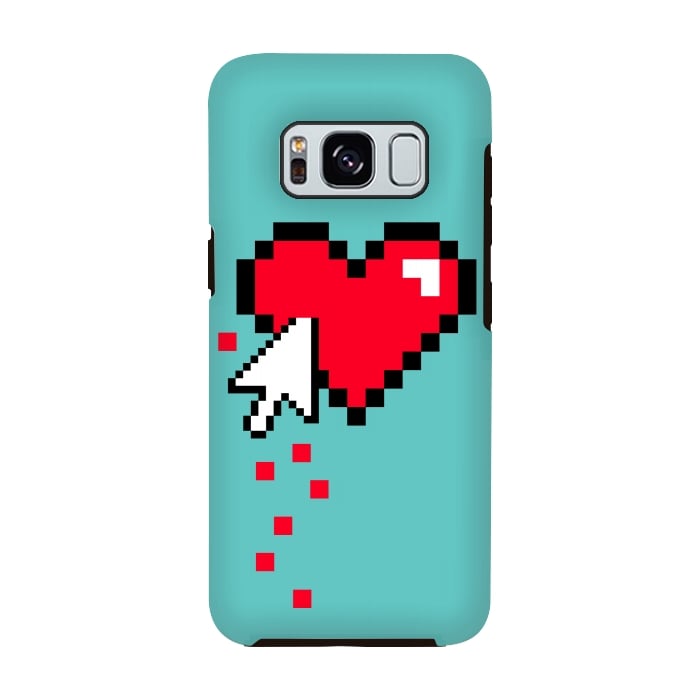 Galaxy S8 StrongFit Broken 8 bits Heart I by Dellán