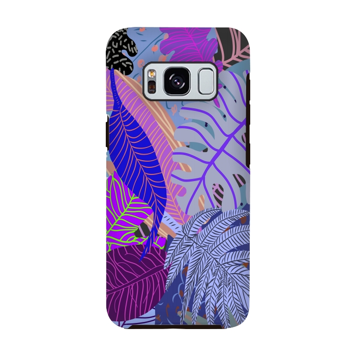 Galaxy S8 StrongFit Ultraviolet Faded Nature Leaves by Notsniw