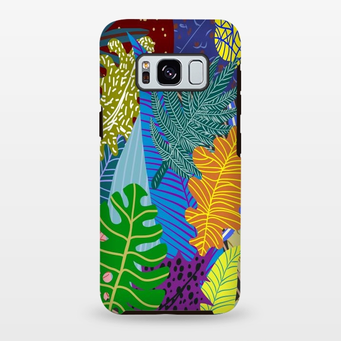 Galaxy S8 plus StrongFit Lush Leaves by Notsniw