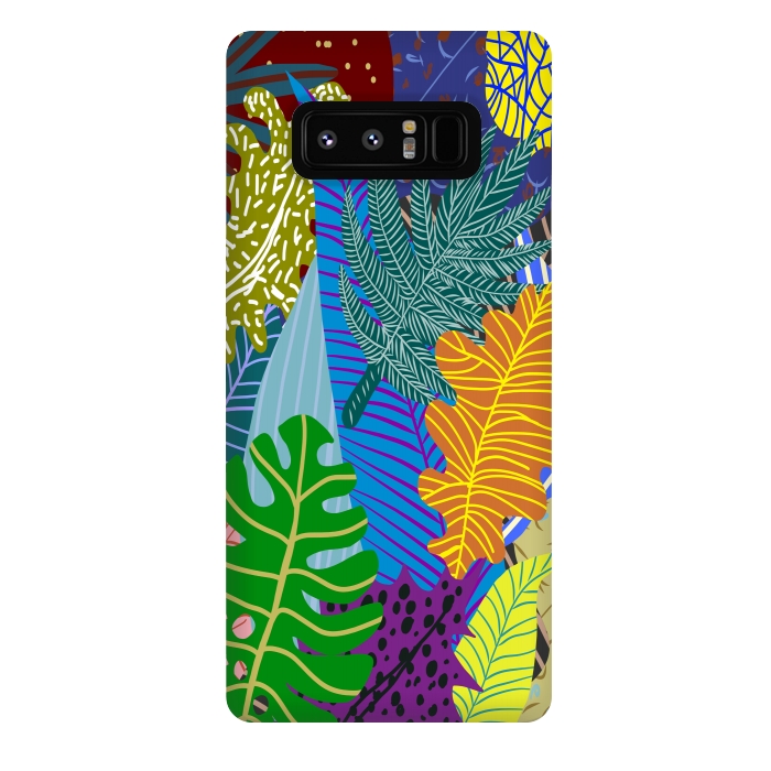 Galaxy Note 8 StrongFit Lush Leaves by Notsniw