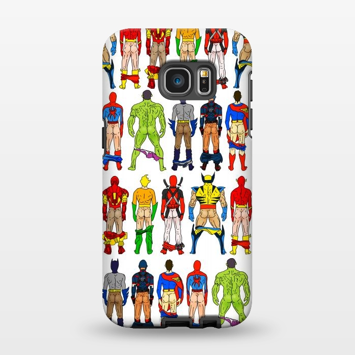 Galaxy S7 EDGE StrongFit Superhero Butts by Notsniw
