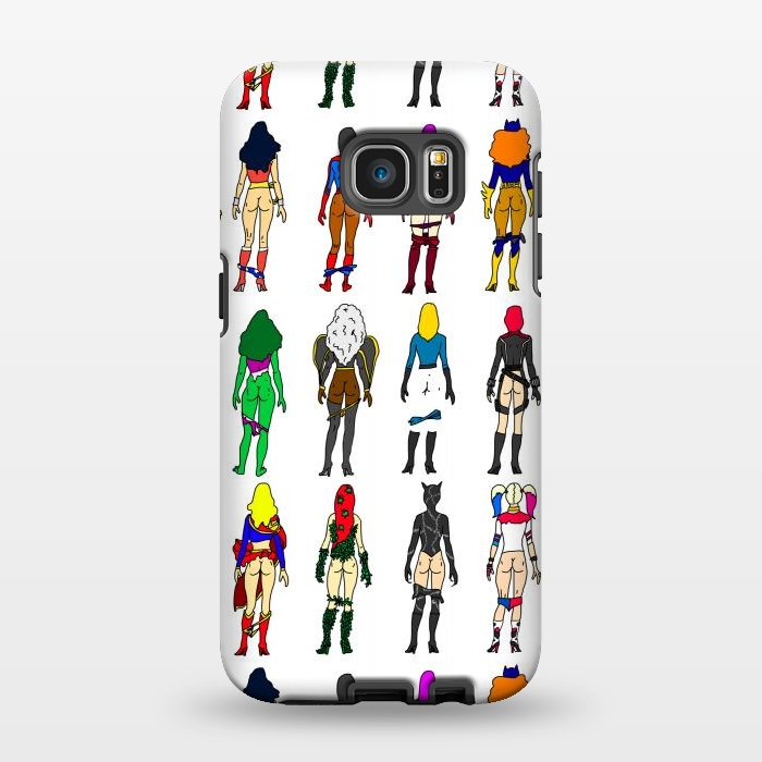 Galaxy S7 EDGE StrongFit Superhero Butts - Girls by Notsniw