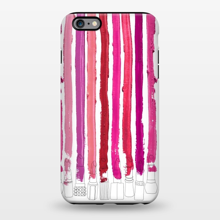 iPhone 6/6s plus StrongFit Lipstick Stripes by Notsniw