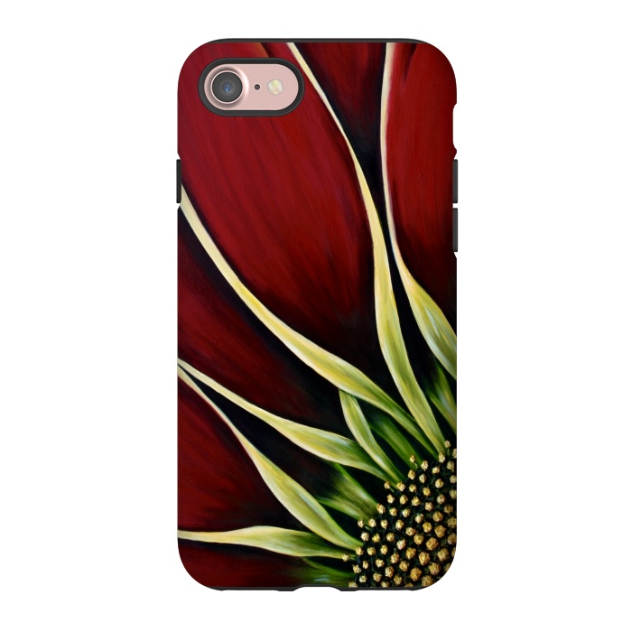 iPhone 7 StrongFit Red Gazania II by Denise Cassidy Wood