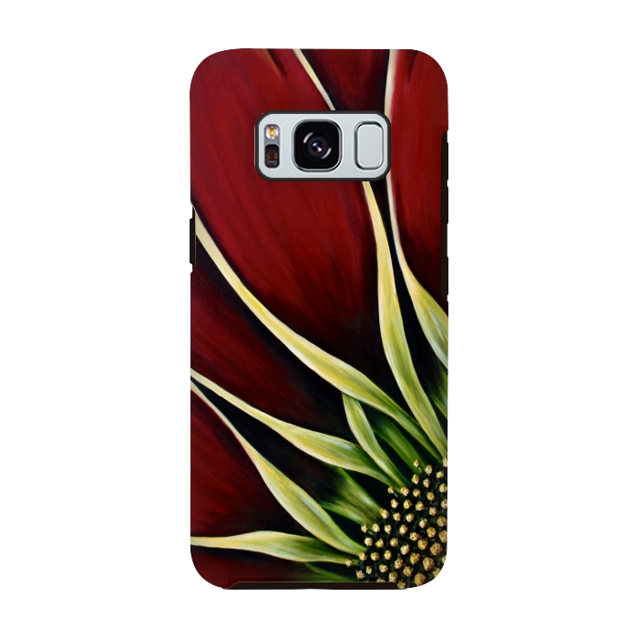 Galaxy S8 StrongFit Red Gazania II by Denise Cassidy Wood