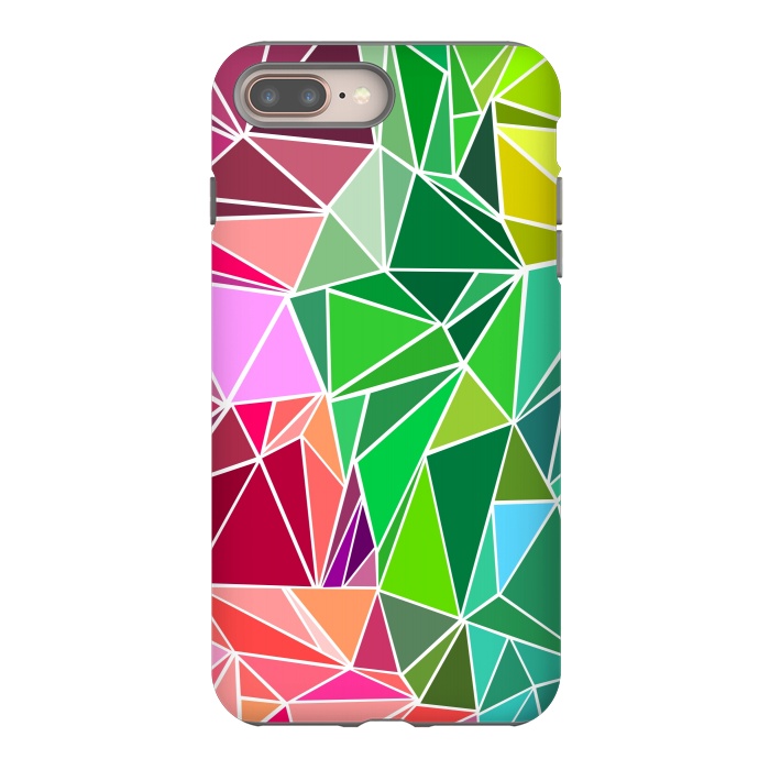 iPhone 7 plus StrongFit Polygonal colorful pattern by Dhruv Narelia