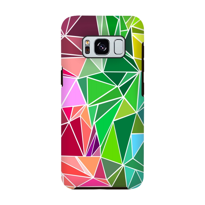 Galaxy S8 StrongFit Polygonal colorful pattern by Dhruv Narelia