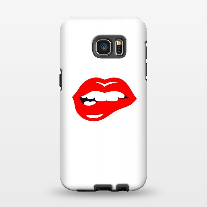 Galaxy S7 EDGE StrongFit Lip bite by Dhruv Narelia