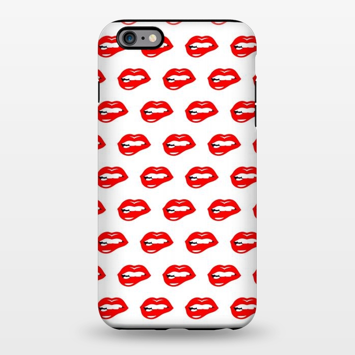 iPhone 6/6s plus StrongFit Lip Bite Pattern by Dhruv Narelia