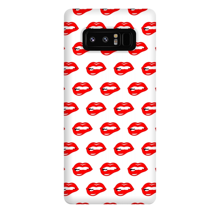 Galaxy Note 8 StrongFit Lip Bite Pattern by Dhruv Narelia