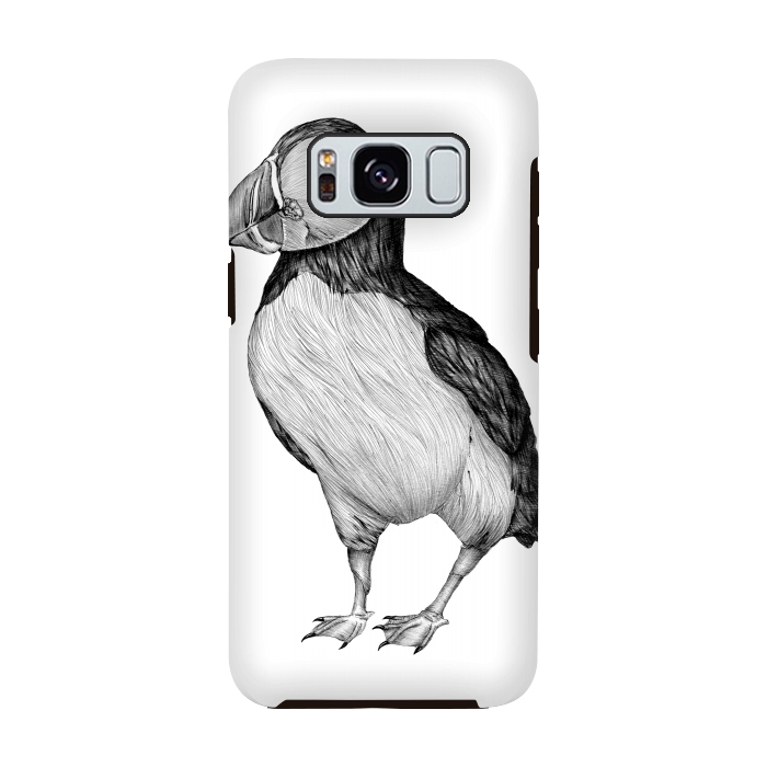 Galaxy S8 StrongFit Little Puffin by ECMazur 