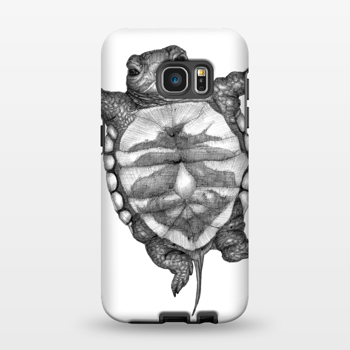 Galaxy S7 EDGE StrongFit Little Baby Turtle  by ECMazur 
