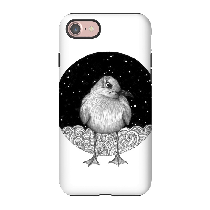 iPhone 7 StrongFit Seagull on a Starry Night by ECMazur 