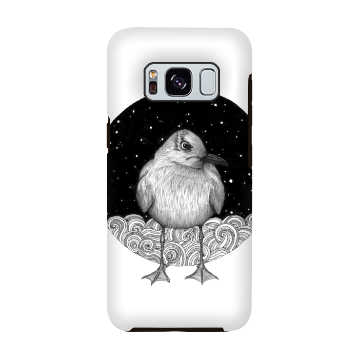 Galaxy S8 StrongFit Seagull on a Starry Night by ECMazur 